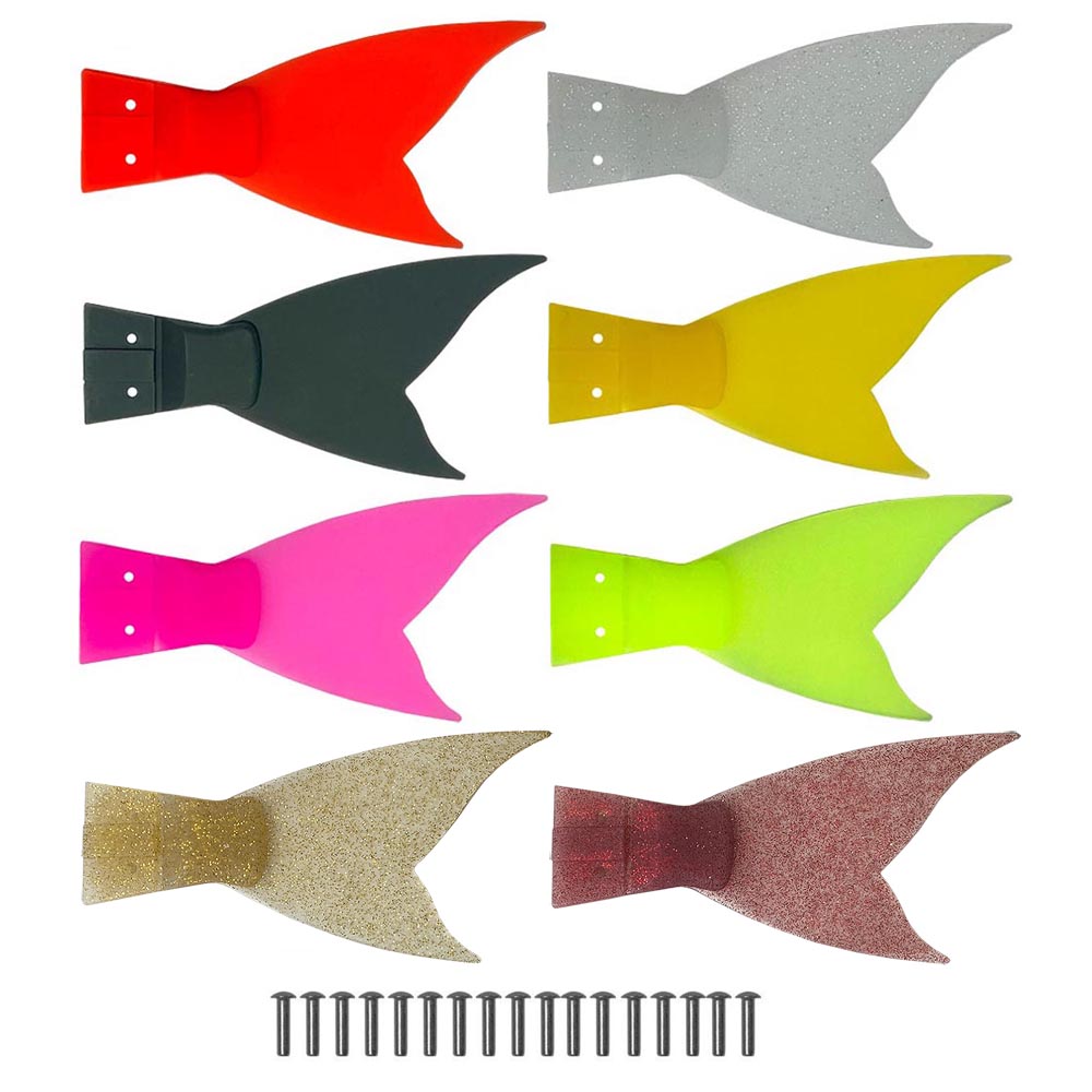 Fishing Lure Popper - 6 Peças de Cauda de Silicone