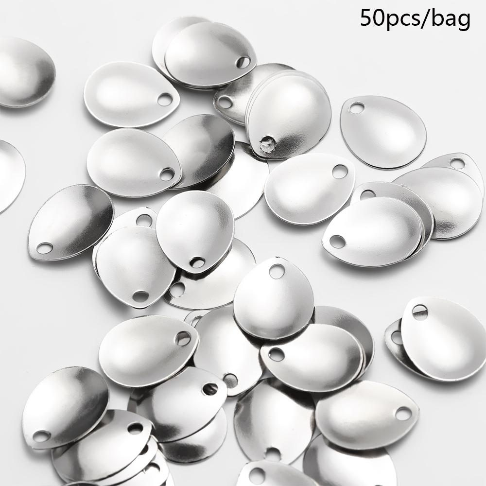Fishing Lure Spinner - Prata Smooth Nickel Sequins Fishing Attractor,