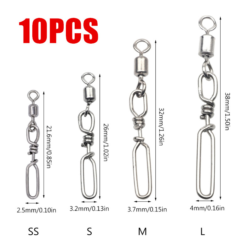 Fishing Lure Kit - Pacote com 20 presilhas de rolamento