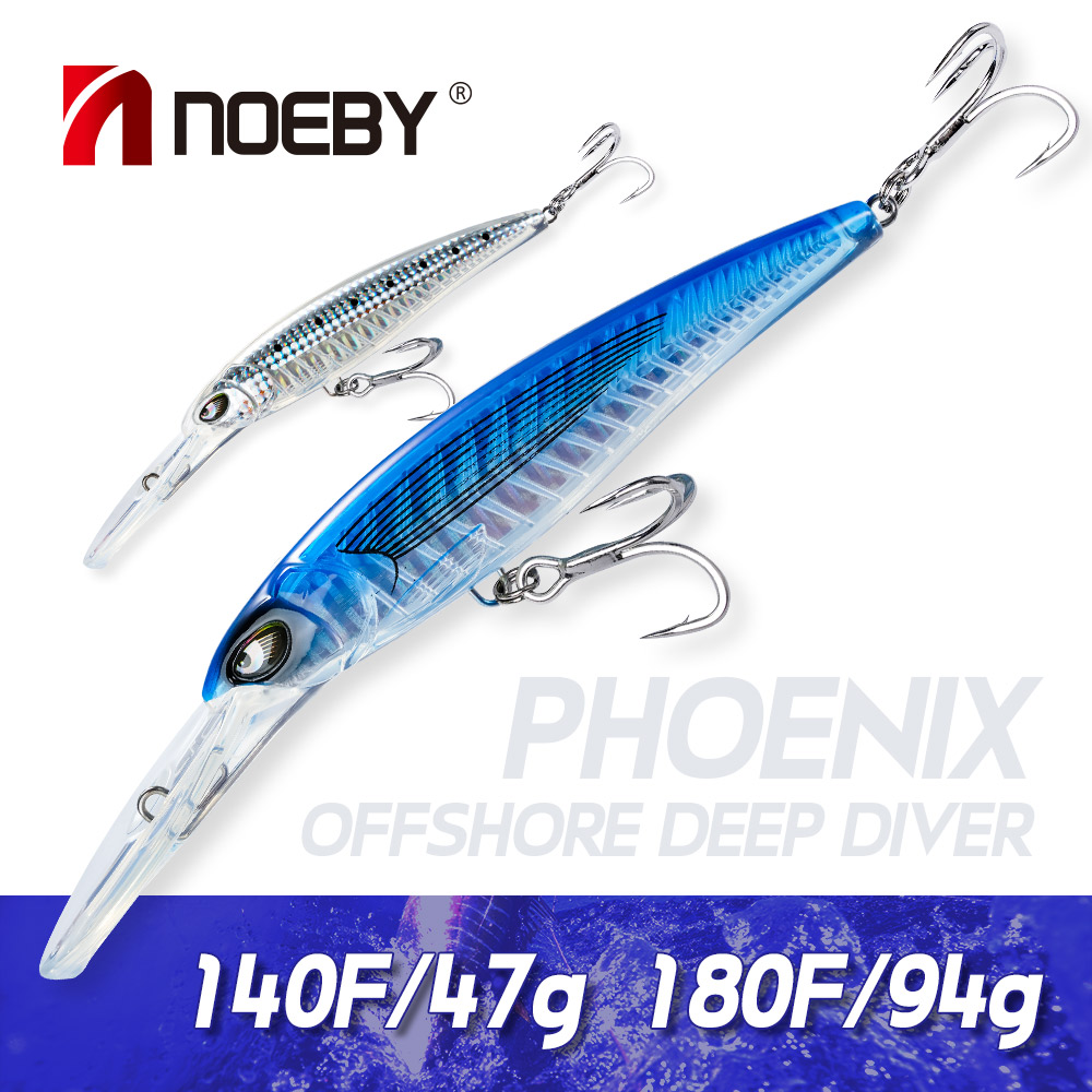 Fishing Lure Crankbait - NOEBY Deep Diver Trolling Minnow 140mm