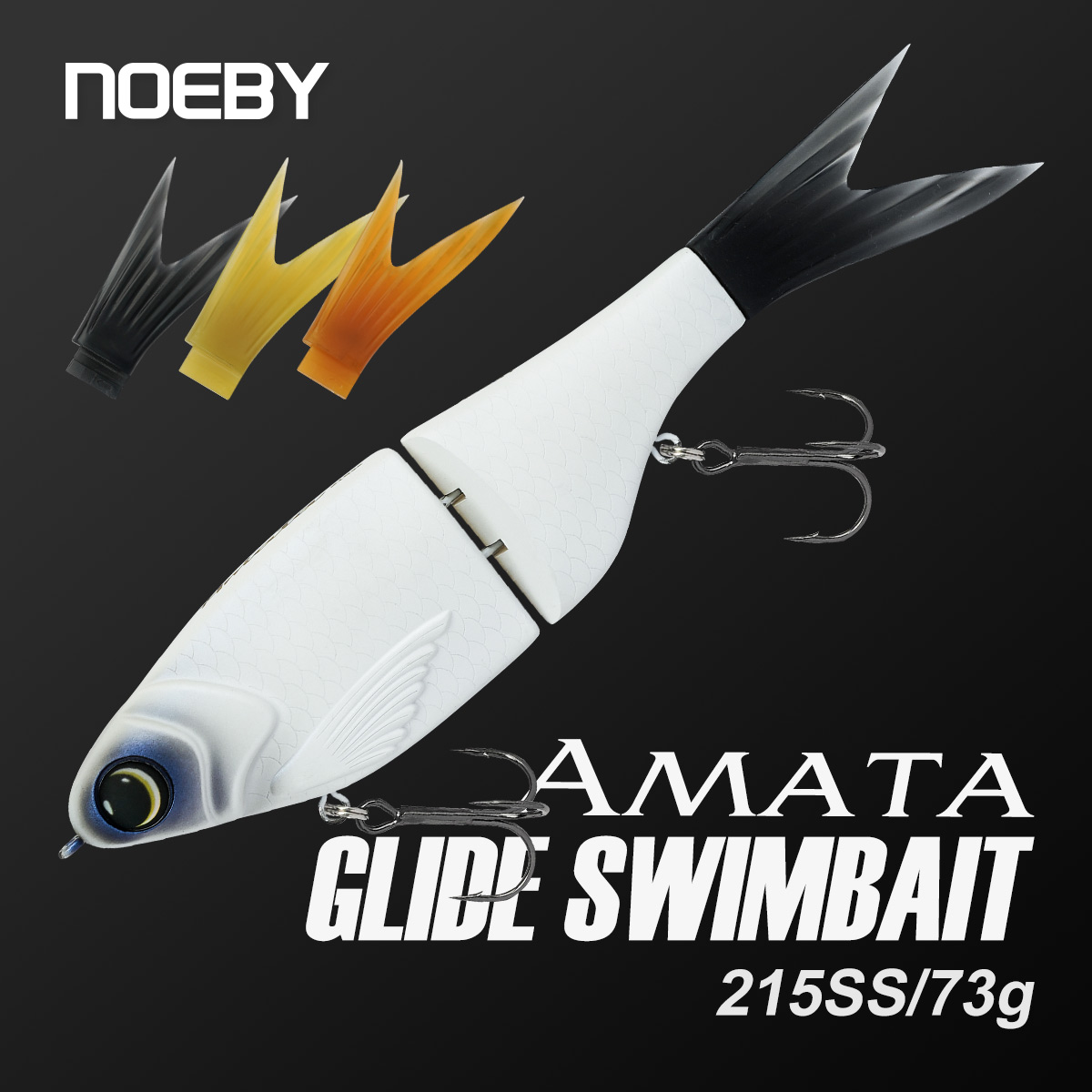 Fishing Lure Soft Plastic - Noeby 215mm 73gAmata Glide Swimbait Isca