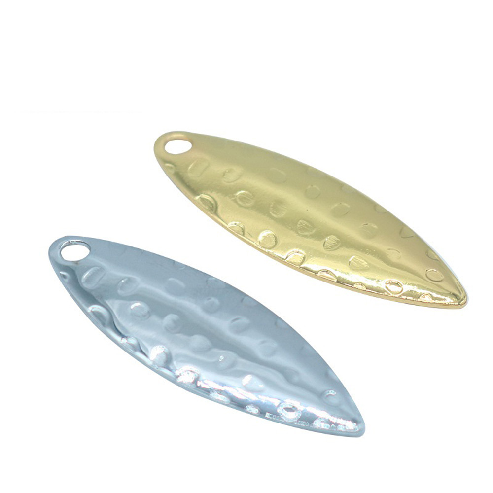 Fishing Lure Spinner - Willow Leaf Lantejoula Pit, Superfície DIY,