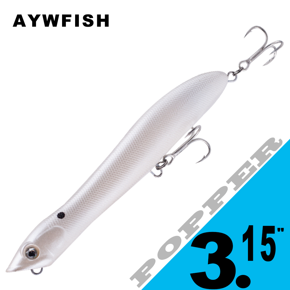 Fishing Lure Popper - Aywfish 8cm 6.2g bebê popper iscas