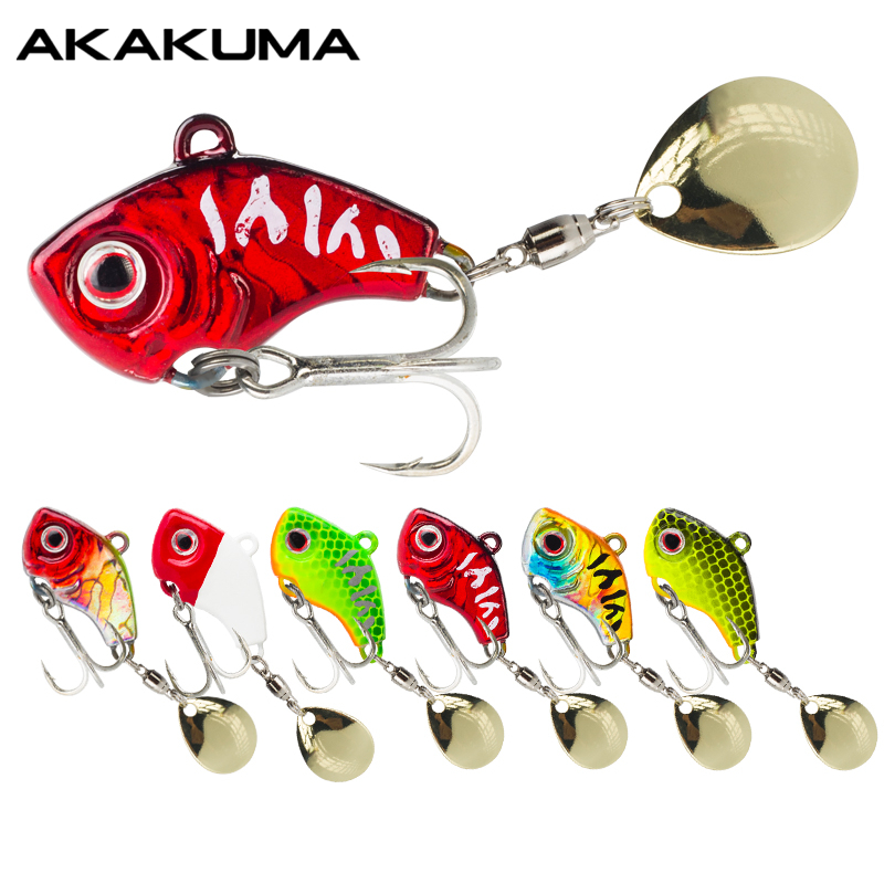 Fishing Lure Spinnerbait - Conjunto de 6 Iscas Metálicas Rotativas