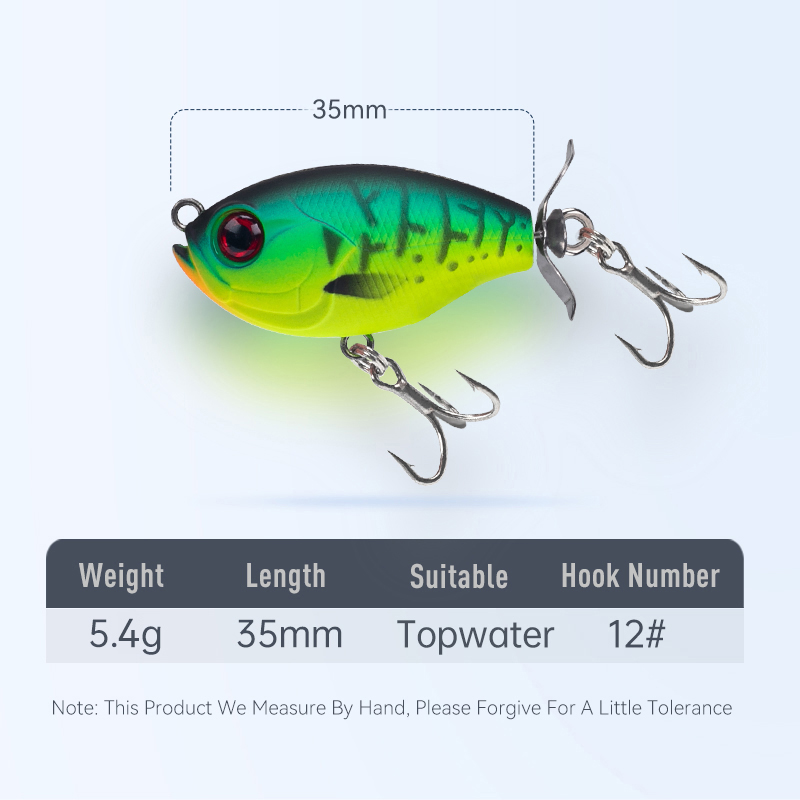Kingdom-popper isca com hélice - Fishing Lure Topwater avaliação e preço