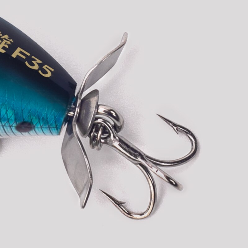 Kingdom-popper isca com hélice - Fishing Lure Topwater avaliação e preço