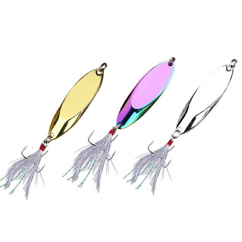 1pc 2.5g-35g colher de metal i - Fishing Lure Spinnerbait avaliação e preço
