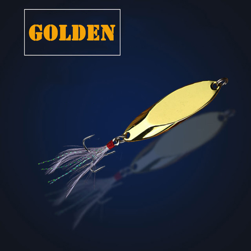 1pc 2.5g-35g colher de metal i - Fishing Lure Spinnerbait avaliação e preço