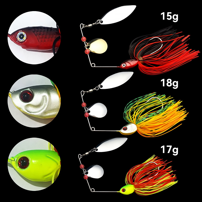 Bazooka 15g 18g spinnerbait is - Fishing Lure Spoon avaliação e preço