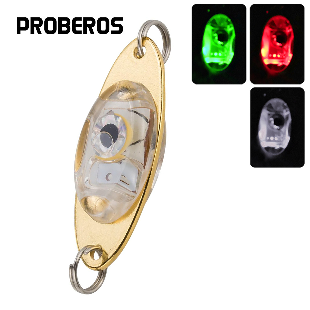 PRO BEROS-LED Deep Drop Luzes  - Fishing Lure Spoon avaliação e preço