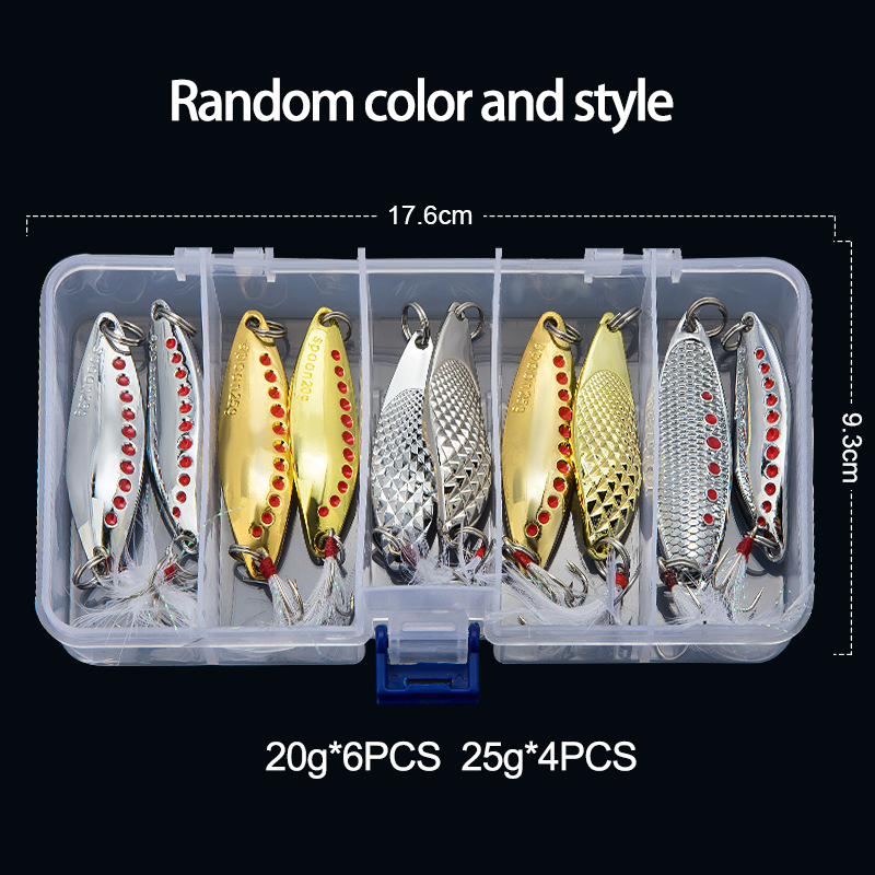 Colher de metal girador isca d - Fishing Lure Spinner avaliação e preço