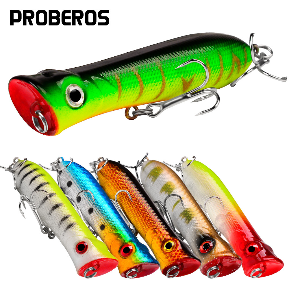 Topwater Popper Pesca em Água  - Fishing Lure Popper avaliação e preço