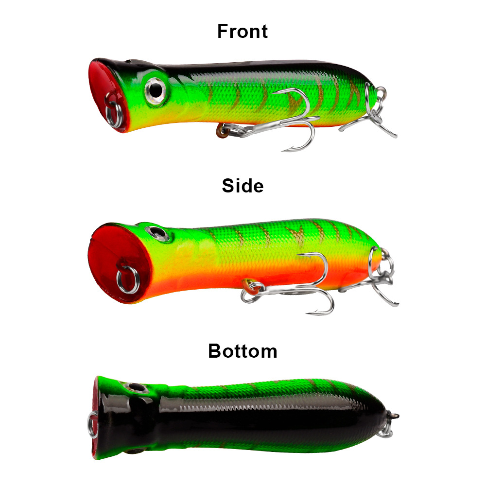 Topwater Popper Pesca em Água  - Fishing Lure Popper avaliação e preço