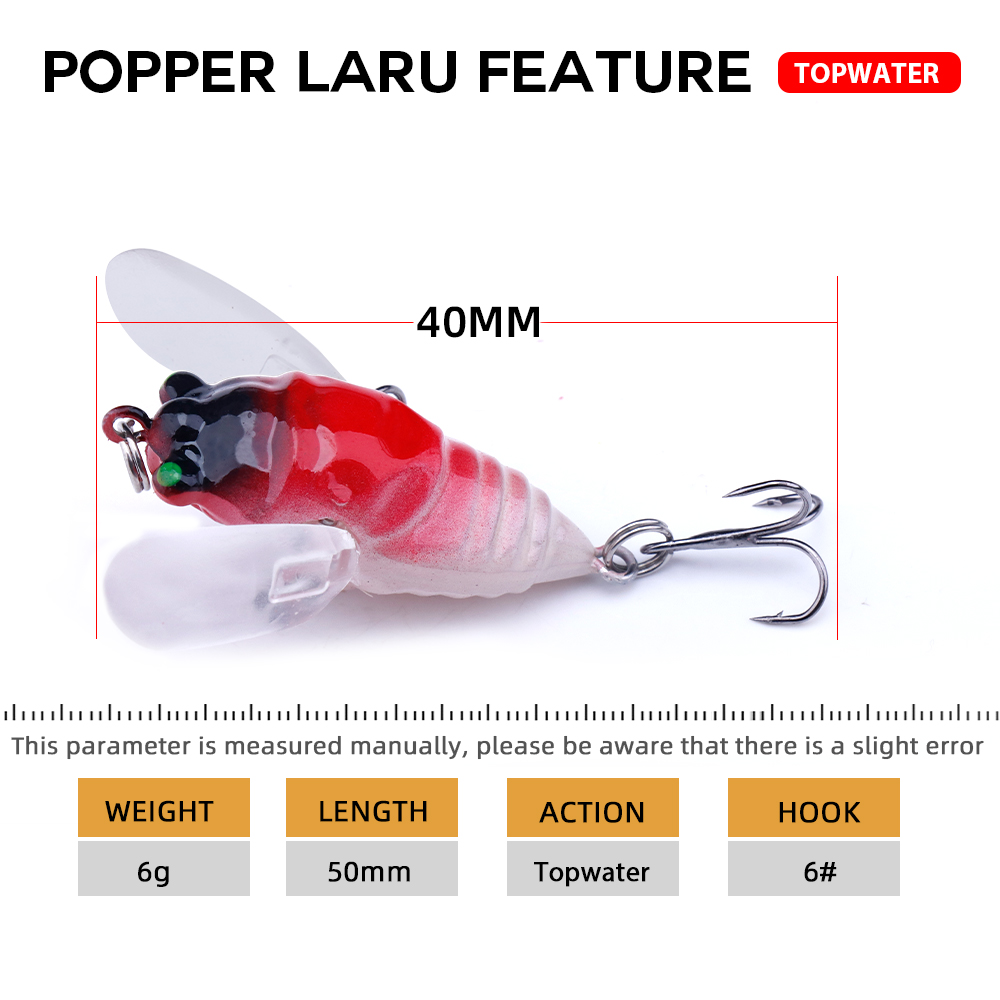 Agoie-isca de popper topwater  - Fishing Lure Topwater avaliação e preço