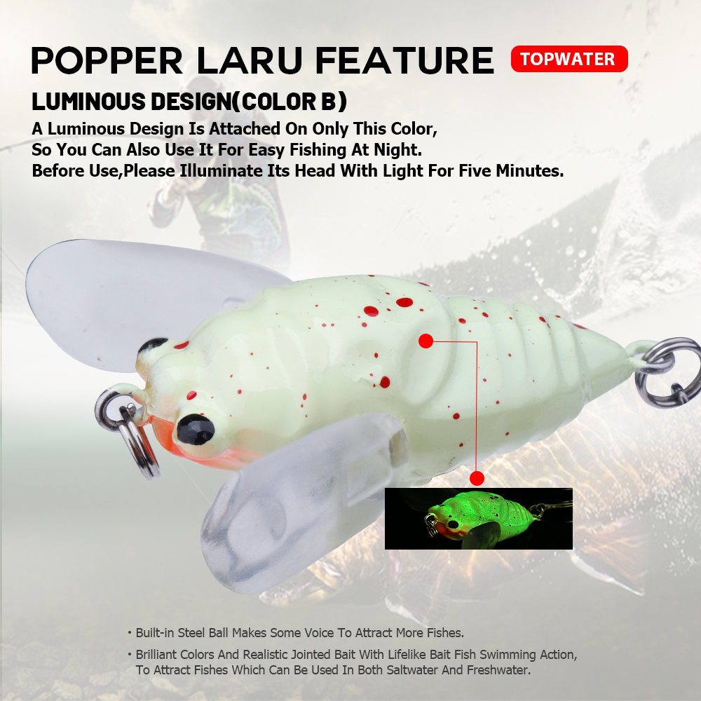 Agoie-isca de popper topwater  - Fishing Lure Topwater avaliação e preço