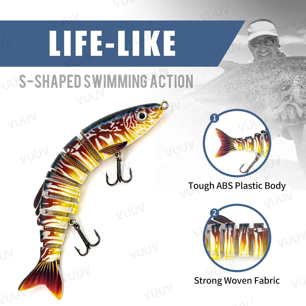 100 Iscas Articuladas para Pes - Fishing Lure Topwater avaliação e preço
