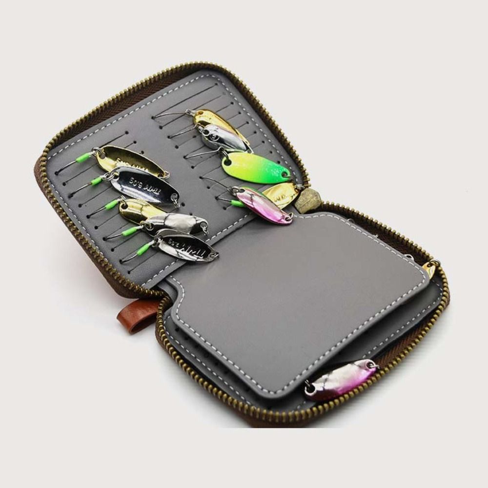 Bolsa de Pesca em Couro PU par - Fishing Lure Spinner avaliação e preço