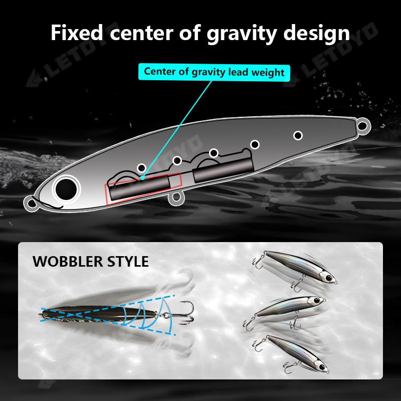 Letoyo afundando lápis 17g 12g - Fishing Lure Swimbait avaliação e preço
