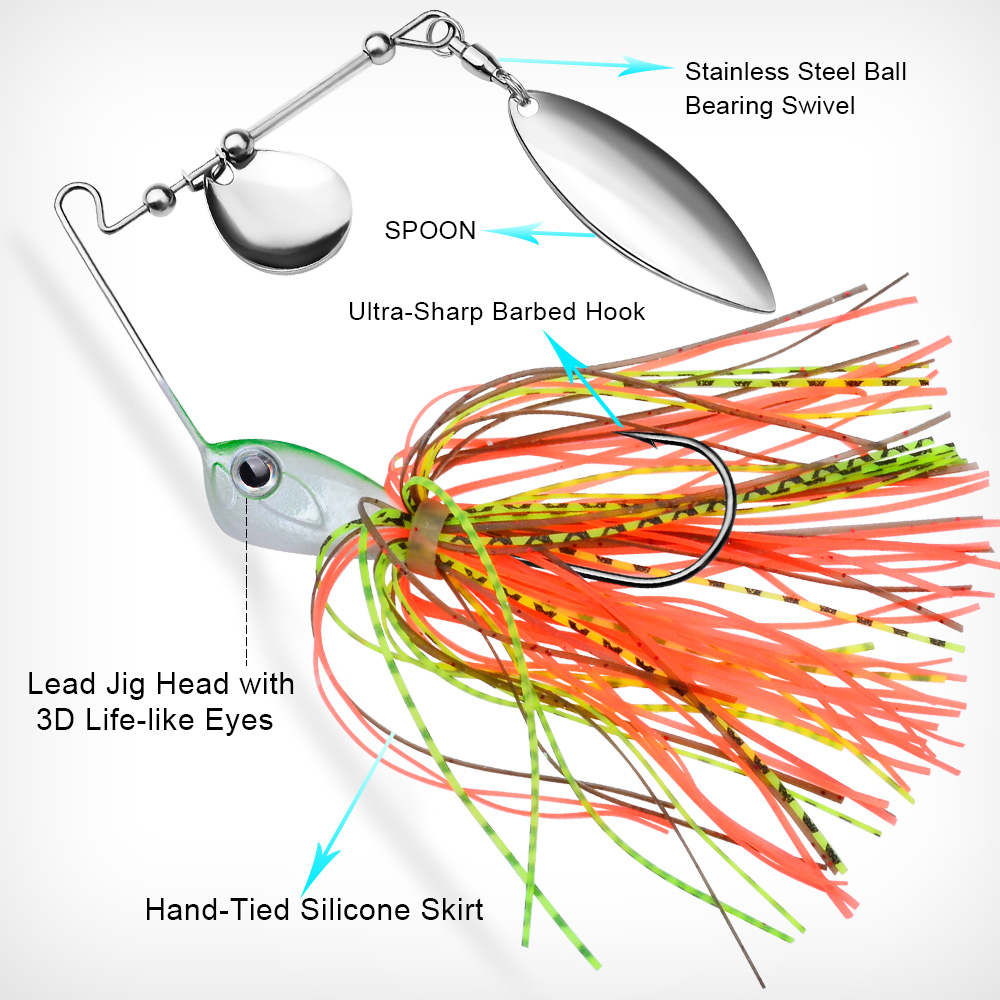 Isca de Pesca Proberos 10/14g  - Fishing Lure Blade Bait avaliação e preço
