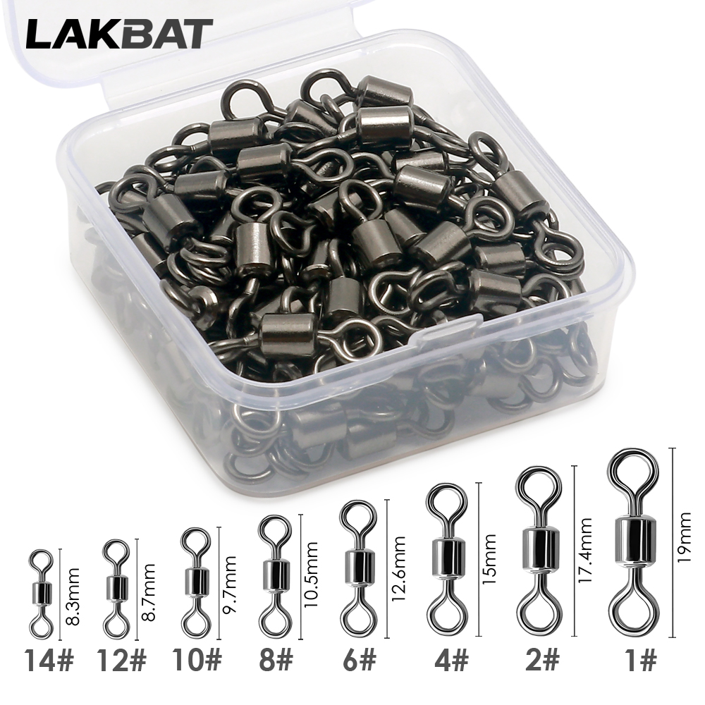 100 Peças Giradores de Pesca e - Fishing Lure Box avaliação e preço