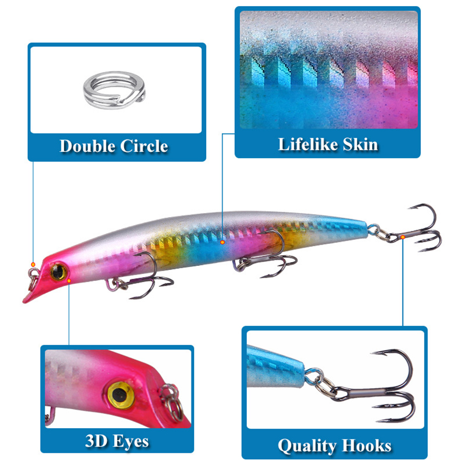 6 pçs crankbaits iscas de pesc - Fishing Lure Swimbait avaliação e preço