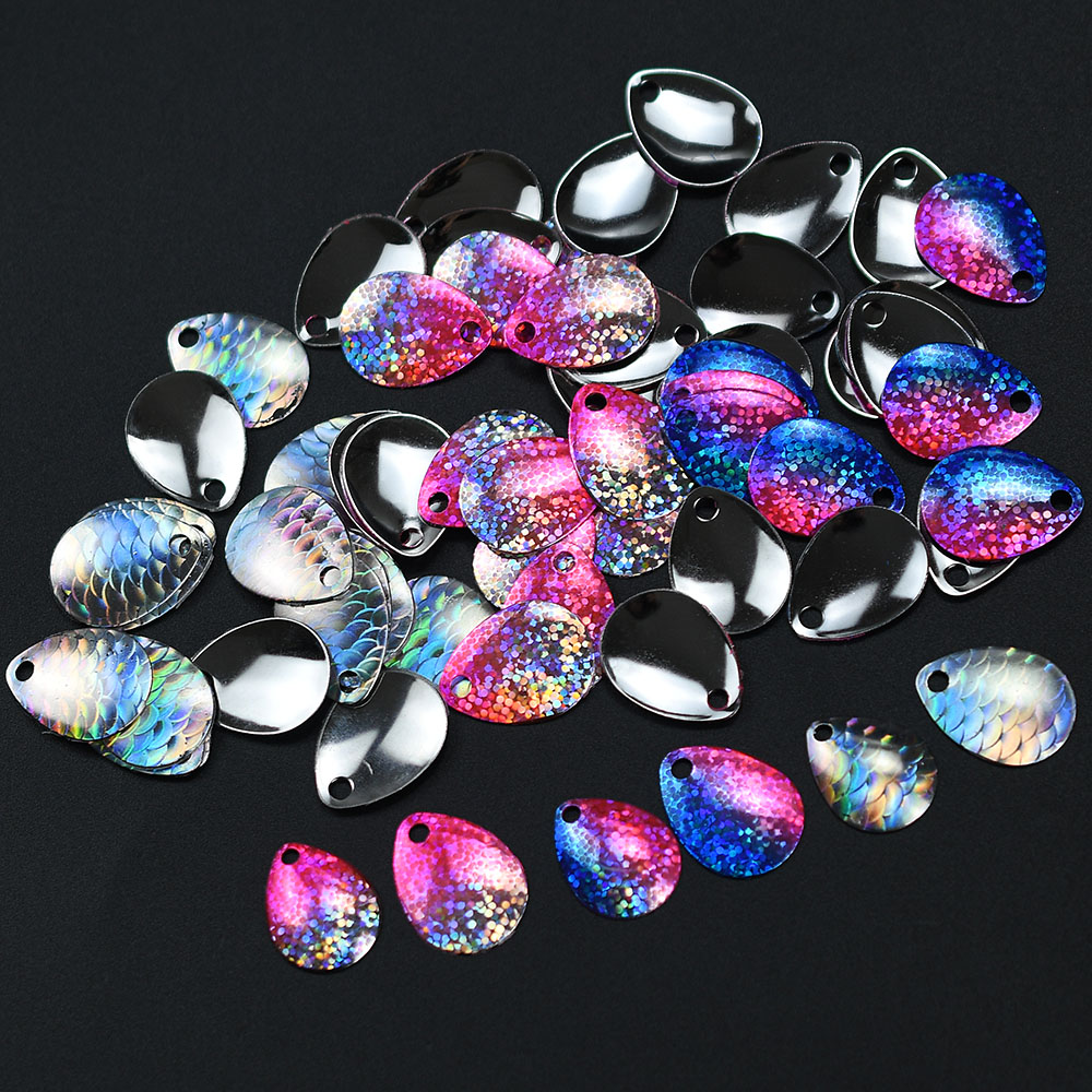 6 Peças de Lâminas Iridescente - Fishing Lure Blade Bait avaliação e preço