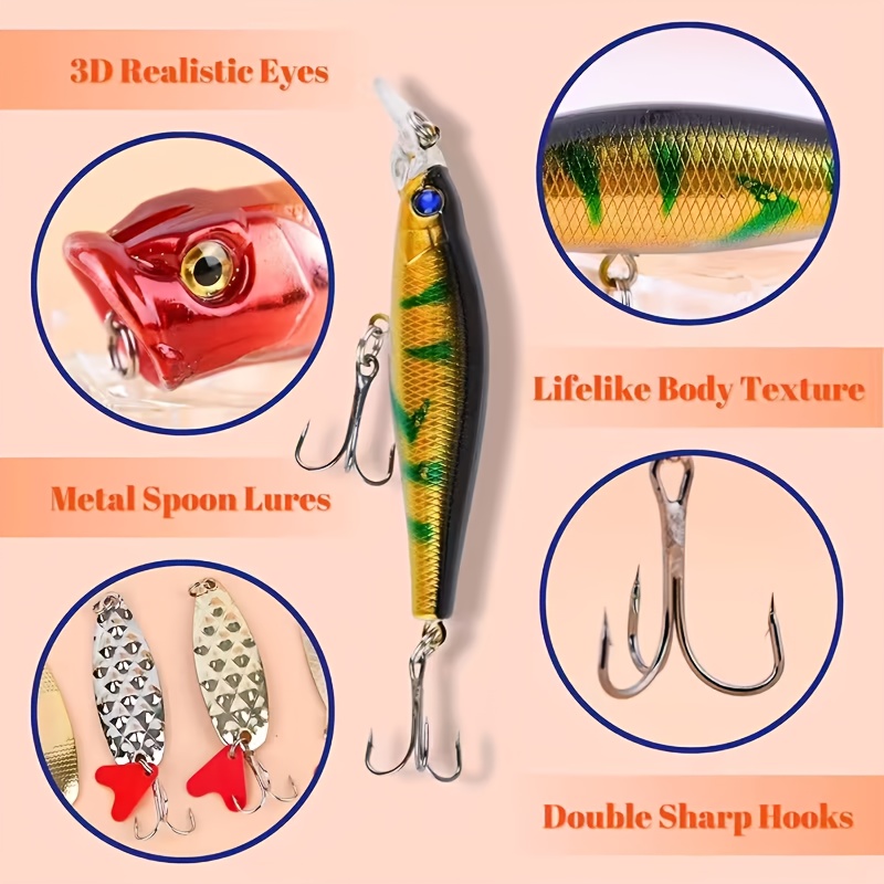 Calendário do advento de pesca - Fishing Lure Accessories avaliação e preço