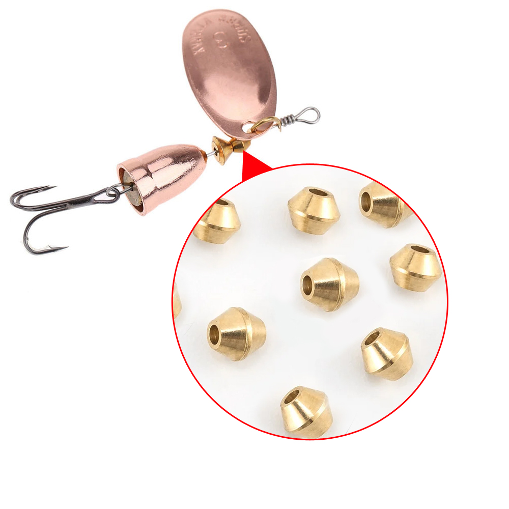 40 pçs diy isca de bronze grân - Fishing Lure Spinner avaliação e preço