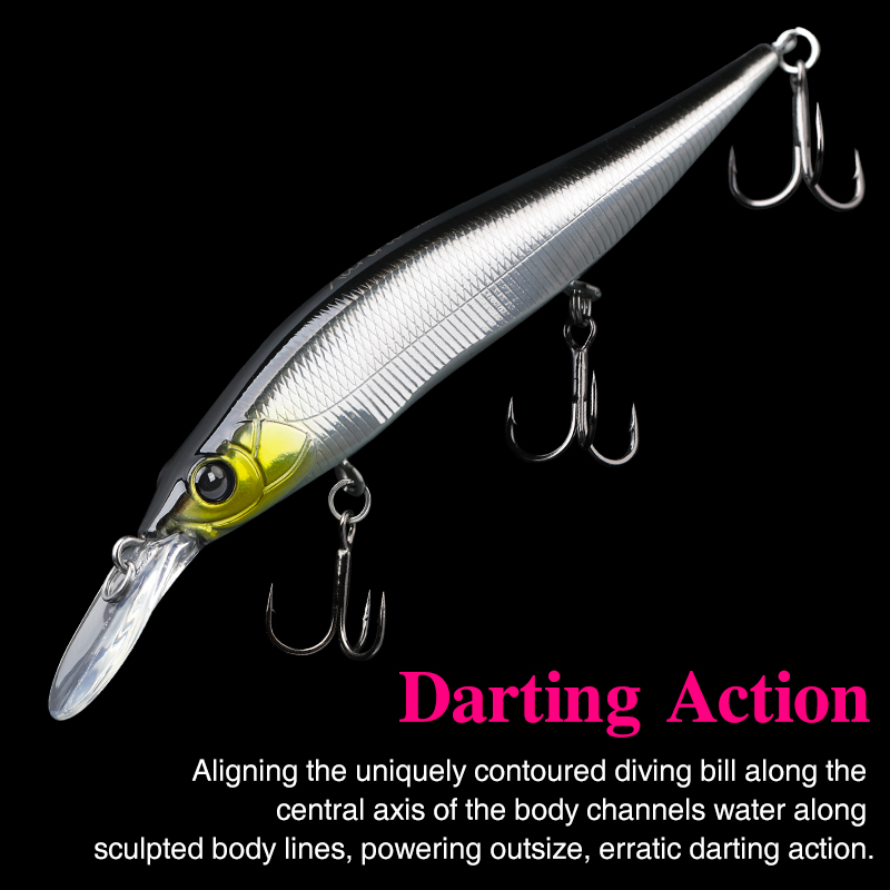 Tsurinoya suspensão minnow jer - Fishing Lure Jerkbait avaliação e preço