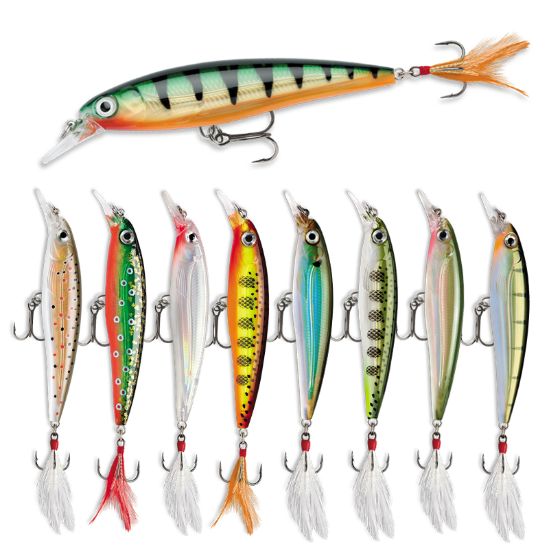 Iscas de pesca de peixinho flu - Fishing Lure Jerkbait avaliação e preço