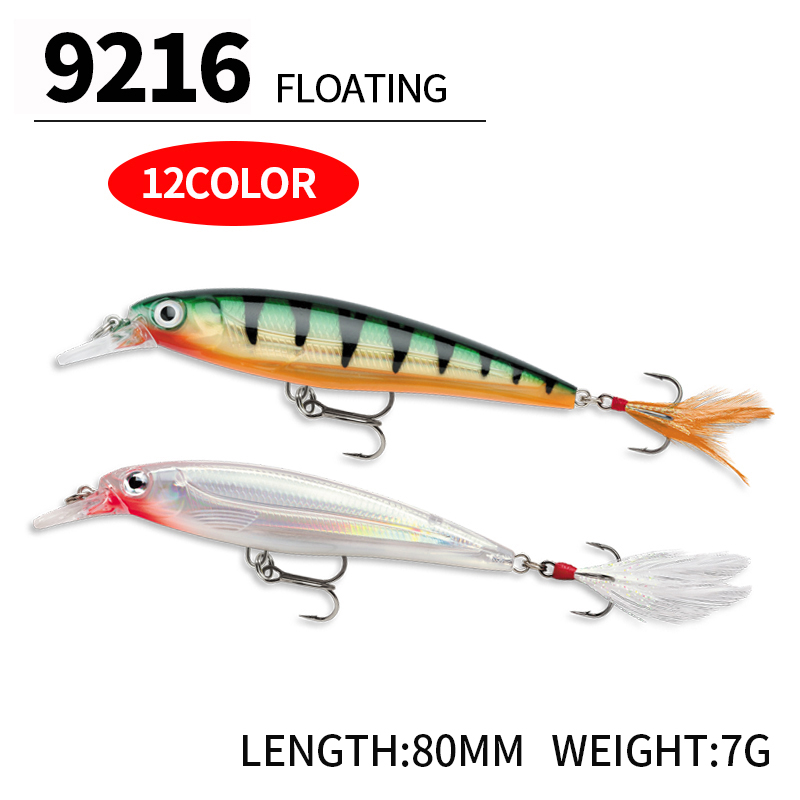 Iscas de pesca de peixinho flu - Fishing Lure Jerkbait avaliação e preço