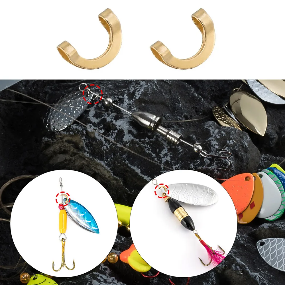 100 pçs pesca em forma de u cl - Fishing Lure Spinner avaliação e preço