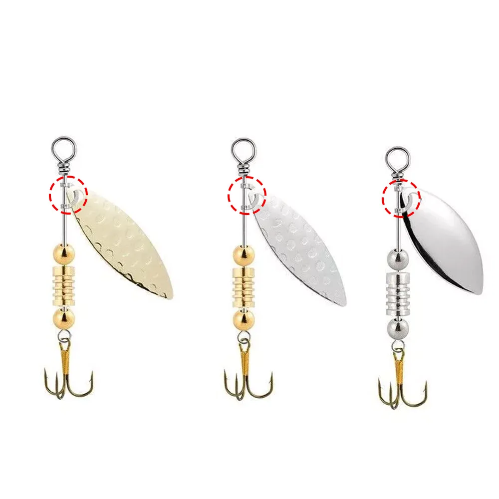 100 pçs pesca em forma de u cl - Fishing Lure Spinner avaliação e preço