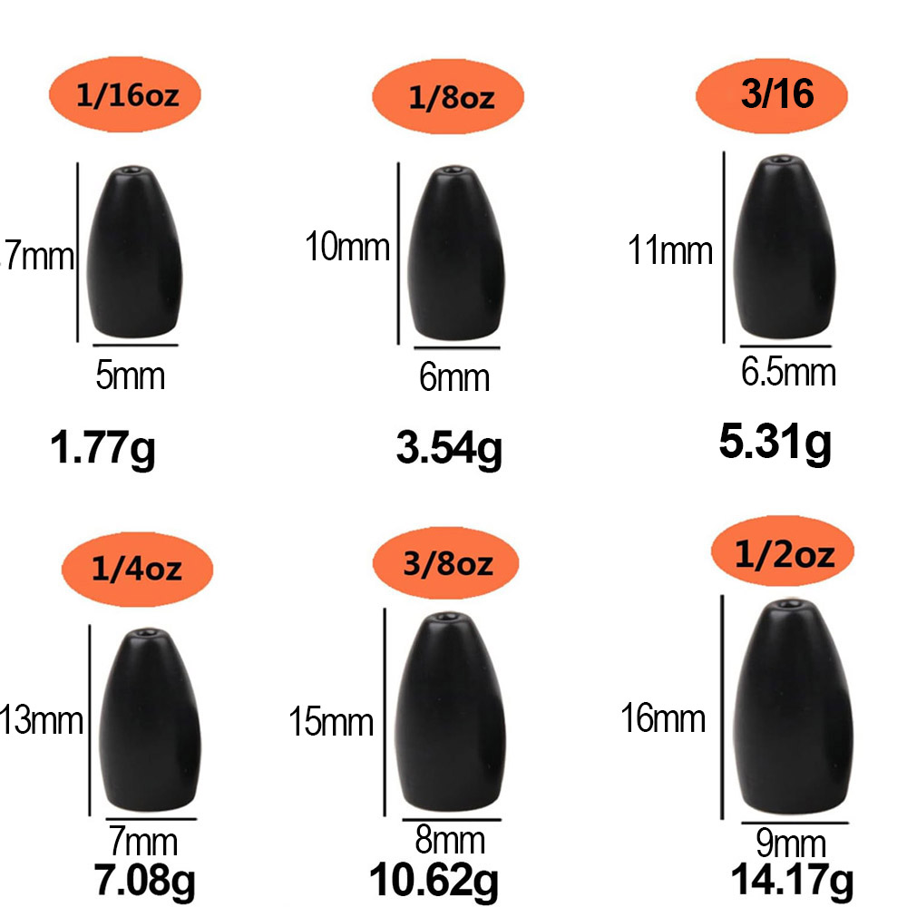 Pesos de pesca de aço de tungs - Fishing Lure Jig avaliação e preço