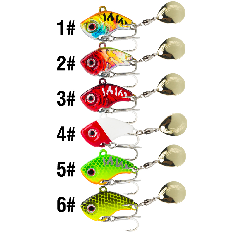 Conjunto de 6 Iscas Metálicas  - Fishing Lure Spinnerbait avaliação e preço