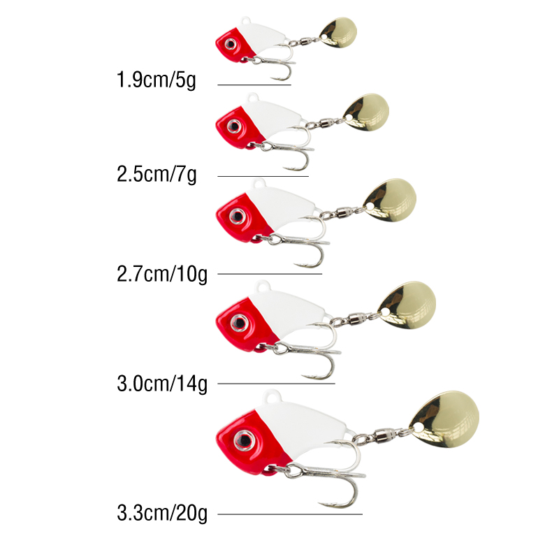 Conjunto de 6 Iscas Metálicas  - Fishing Lure Spinnerbait avaliação e preço
