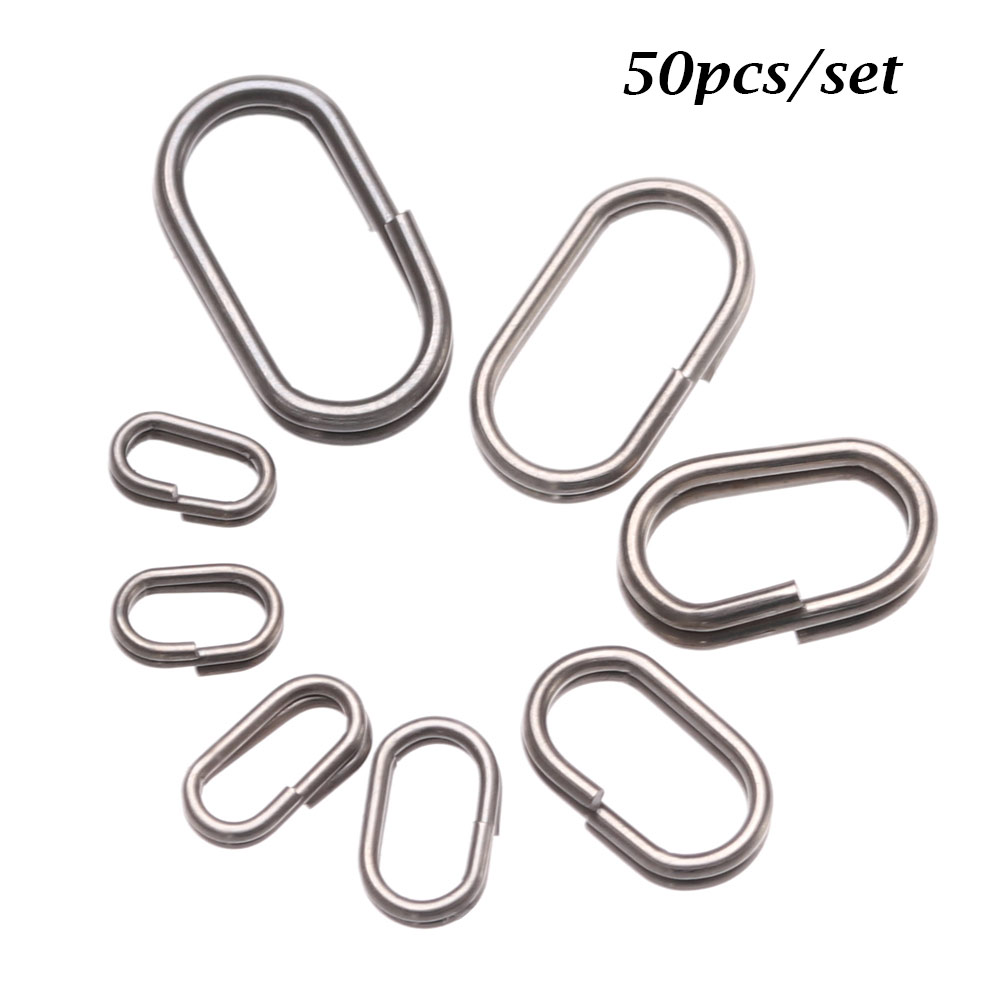Conjunto de 50 anéis giratório - Fishing Lure Accessories avaliação e preço